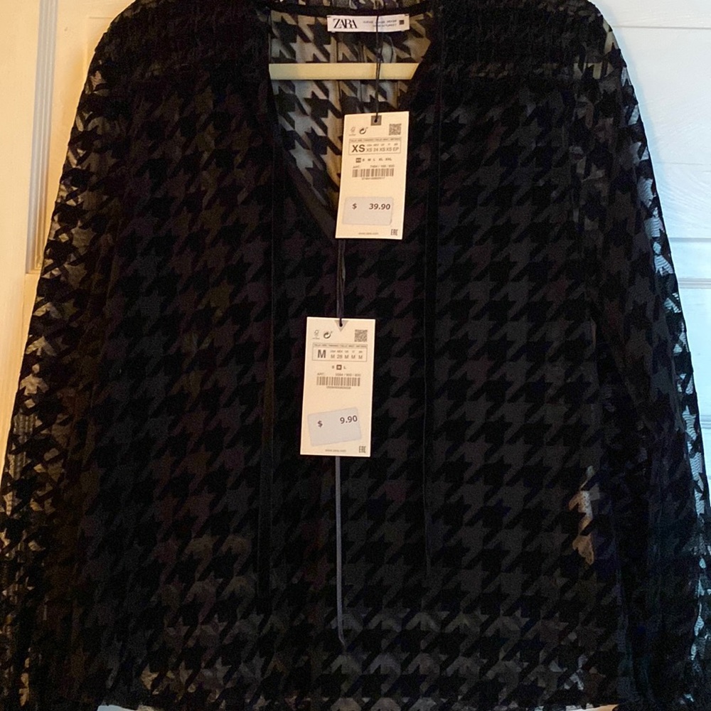 Zara Black Blouse